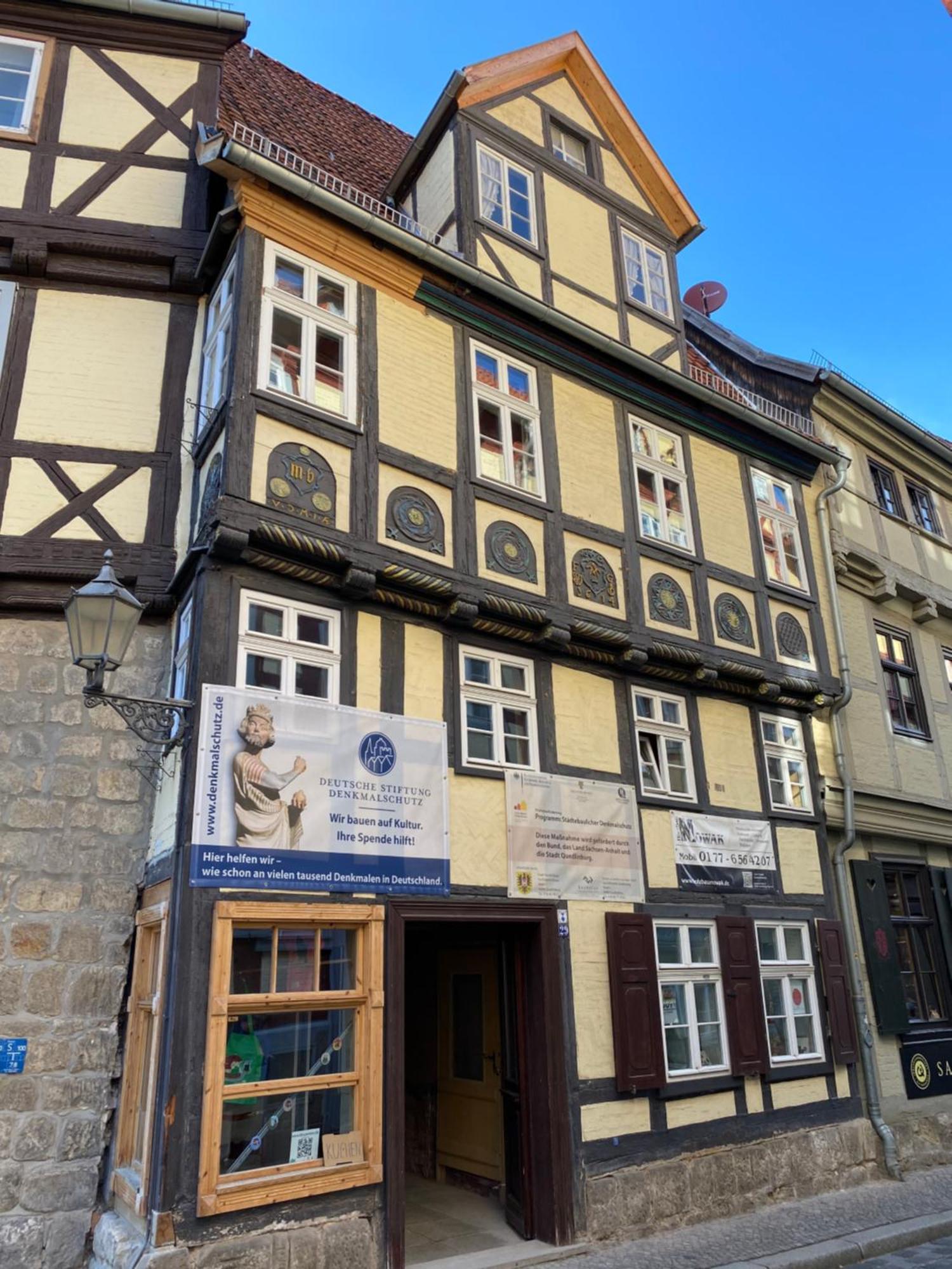 Ferienwohnung Helene Im Einzeldenkmal - Lange Gasse 29 Quedlinburg Dış mekan fotoğraf