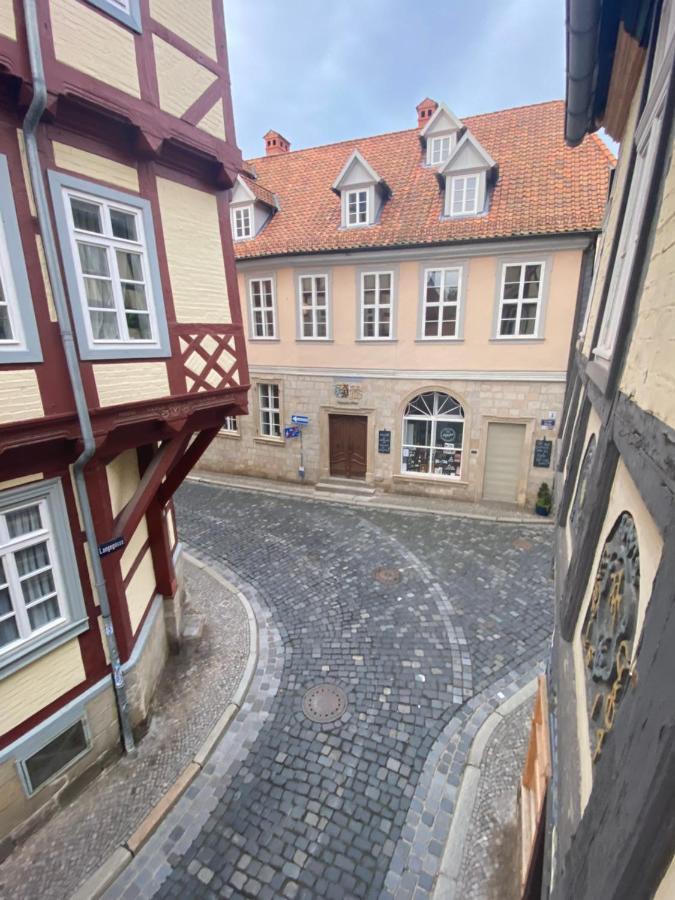 Ferienwohnung Helene Im Einzeldenkmal - Lange Gasse 29 Quedlinburg Dış mekan fotoğraf
