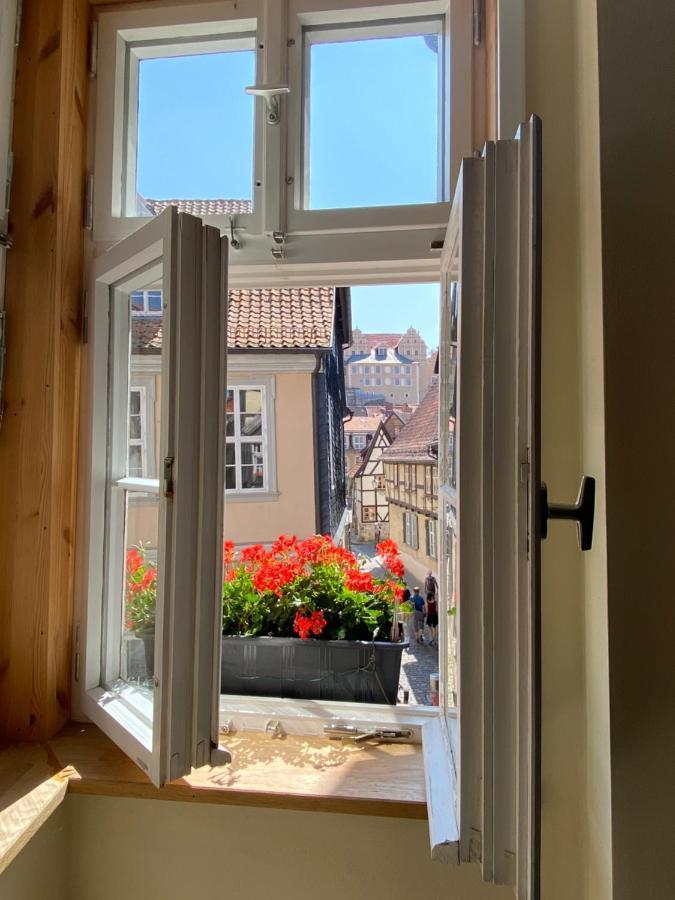 Ferienwohnung Helene Im Einzeldenkmal - Lange Gasse 29 Quedlinburg Dış mekan fotoğraf